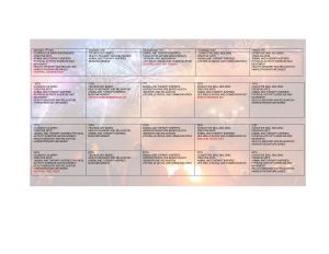 November activities