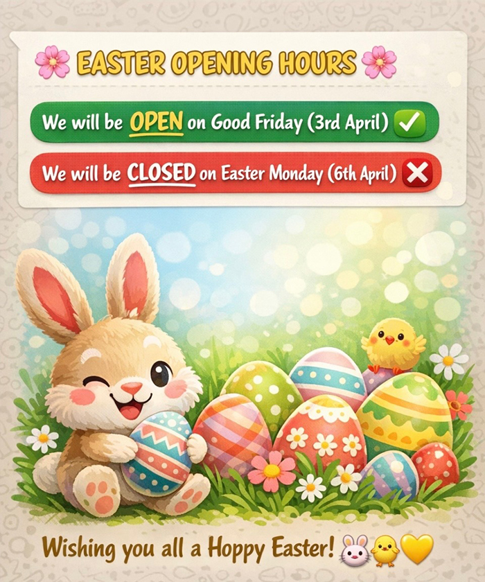 easter opening hours